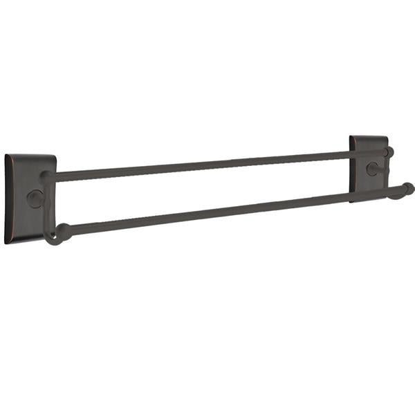 Emtek - Traditional Brass Double Towel Bar, 30 Inch