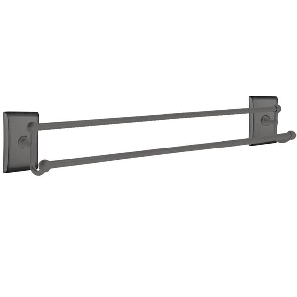 Emtek - Traditional Brass Double Towel Bar, 30 Inch