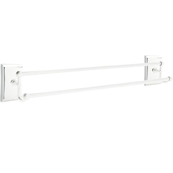 Emtek - Traditional Brass Double Towel Bar, 30 Inch