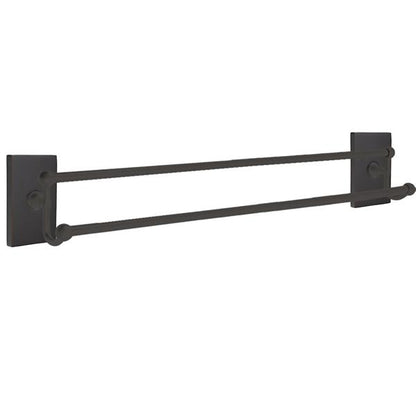 Emtek - Traditional Brass Double Towel Bar, 30 Inch