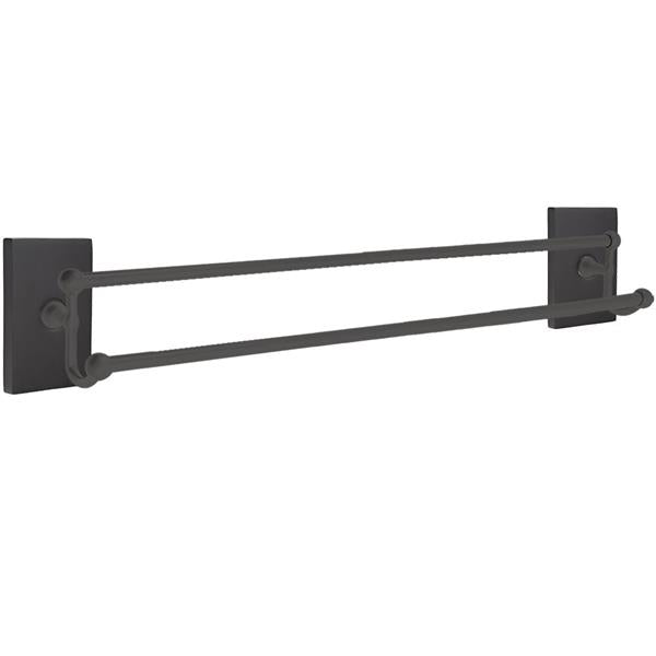 Emtek - Traditional Brass Double Towel Bar, 30 Inch
