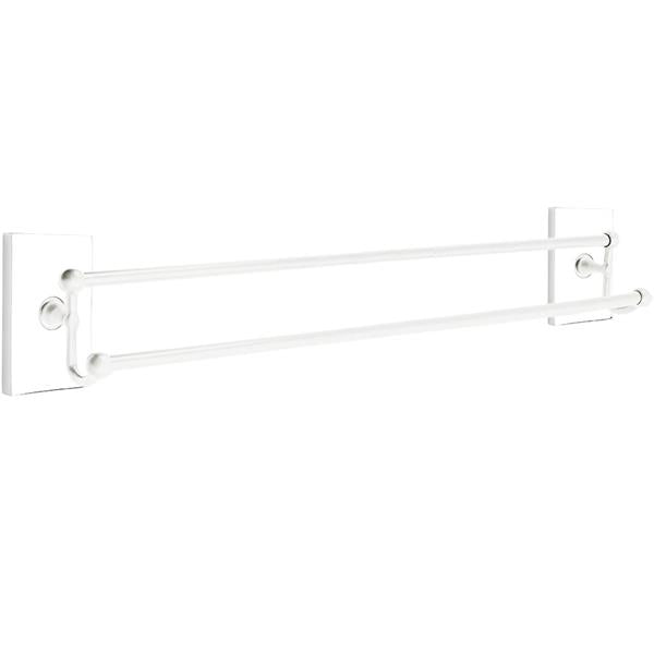 Emtek - Traditional Brass Double Towel Bar, 30 Inch