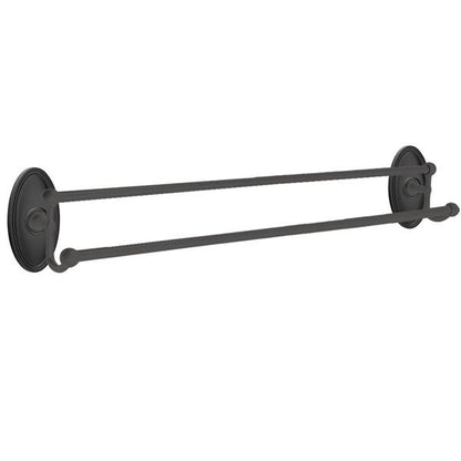 Emtek - Traditional Brass Double Towel Bar, 30 Inch