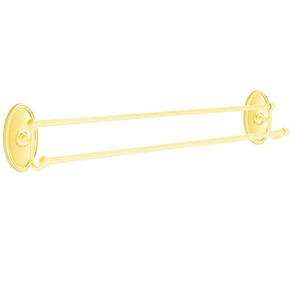 Emtek - Traditional Brass Double Towel Bar, 30 Inch