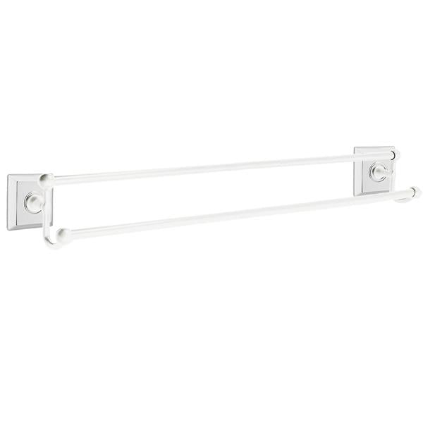 Emtek - Traditional Brass Double Towel Bar, 30 Inch