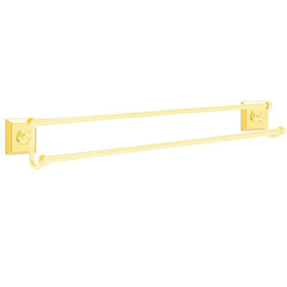 Emtek - Traditional Brass Double Towel Bar, 30 Inch