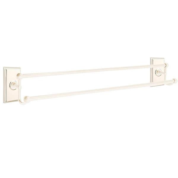 Emtek - Traditional Brass Double Towel Bar, 30 Inch