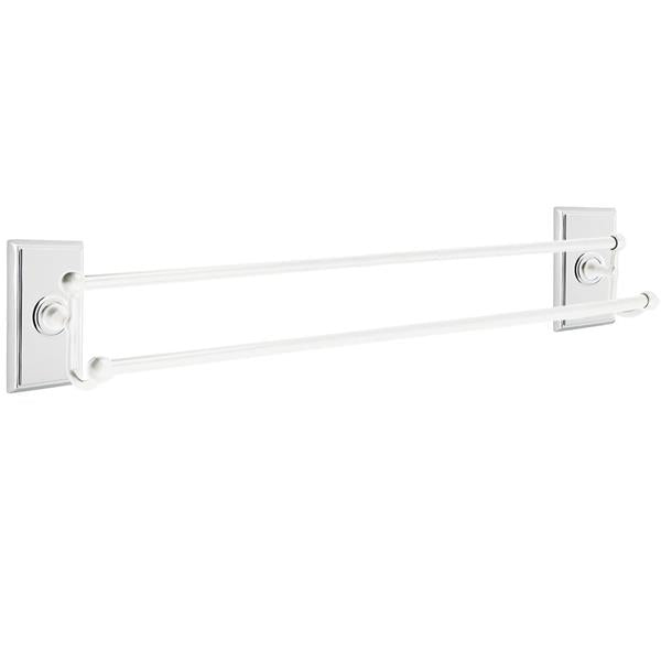 Emtek - Traditional Brass Double Towel Bar, 30 Inch