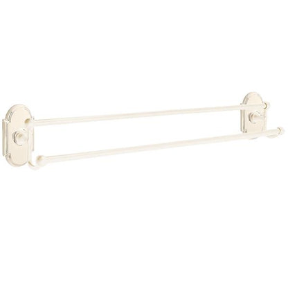 Emtek - Traditional Brass Double Towel Bar, 30 Inch