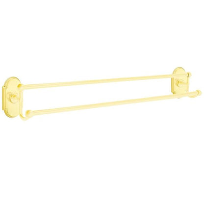 Emtek - Traditional Brass Double Towel Bar, 30 Inch