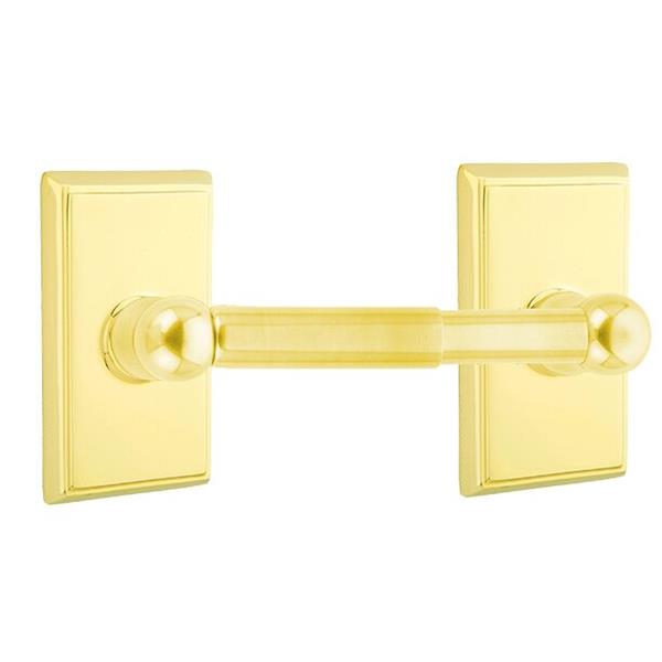 Emtek - Traditional Brass Toilet Paper Holder Spring Rod Style