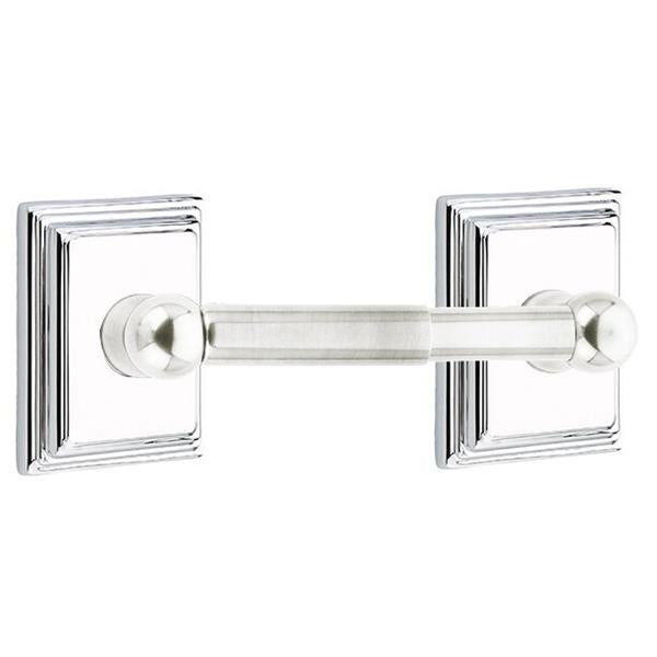 Emtek - Traditional Brass Toilet Paper Holder Spring Rod Style