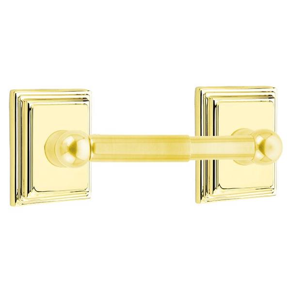 Emtek - Traditional Brass Toilet Paper Holder Spring Rod Style