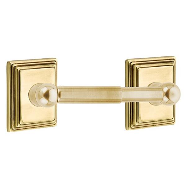 Emtek - Traditional Brass Toilet Paper Holder Spring Rod Style