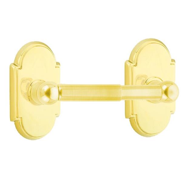 Emtek - Traditional Brass Toilet Paper Holder Spring Rod Style