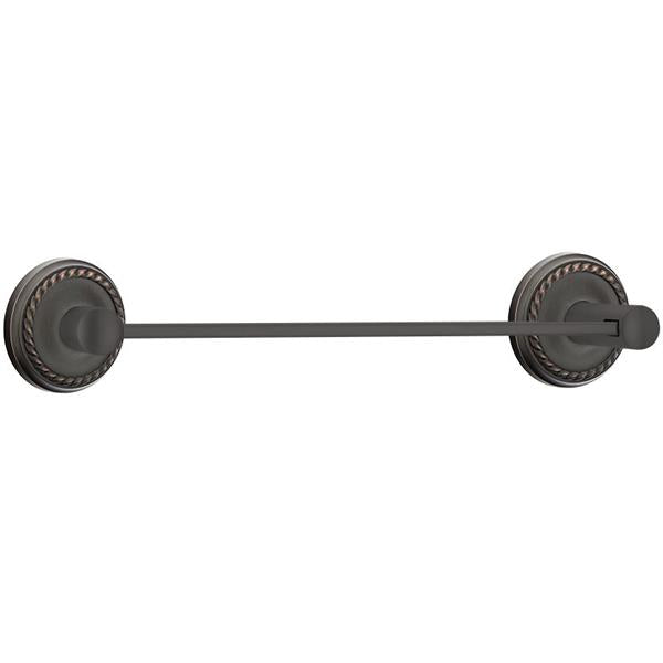 Emtek - Brass Modern Towel Bar, 18 Inch