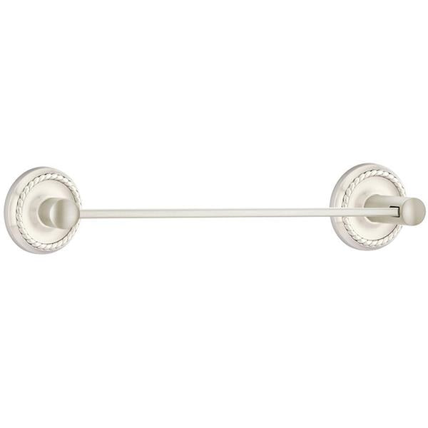 Emtek - Brass Modern Towel Bar, 18 Inch