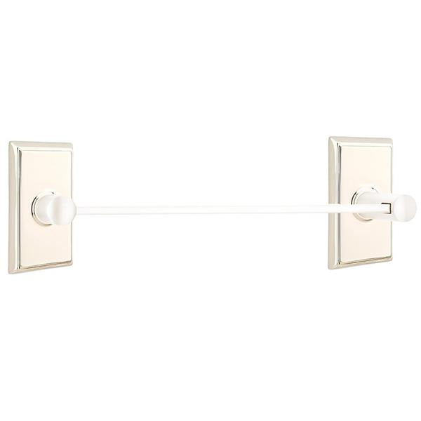 Emtek - Brass Modern Towel Bar, 18 Inch