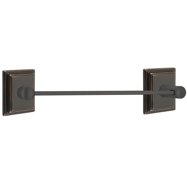 Emtek - Brass Modern Towel Bar, 18 Inch