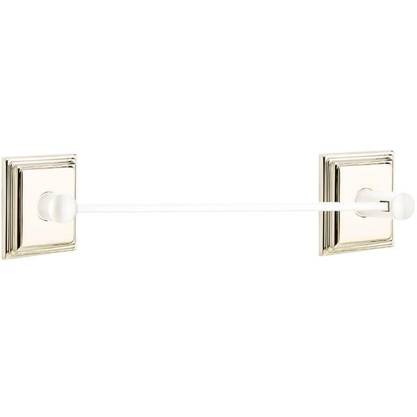 Emtek - Brass Modern Towel Bar, 18 Inch