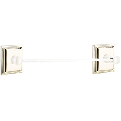 Emtek - Brass Modern Towel Bar, 18 Inch