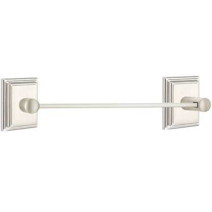 Emtek - Brass Modern Towel Bar, 18 Inch