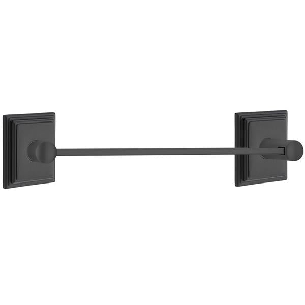 Emtek - Brass Modern Towel Bar, 18 Inch
