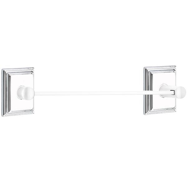 Emtek - Brass Modern Towel Bar, 18 Inch