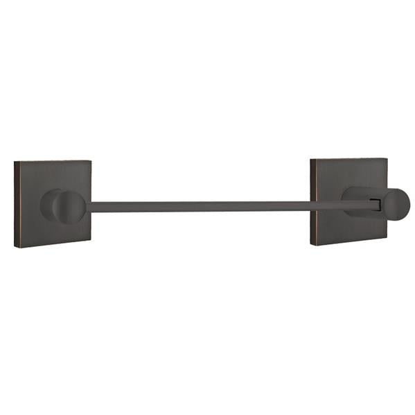 Emtek - Brass Modern Towel Bar, 12 Inch