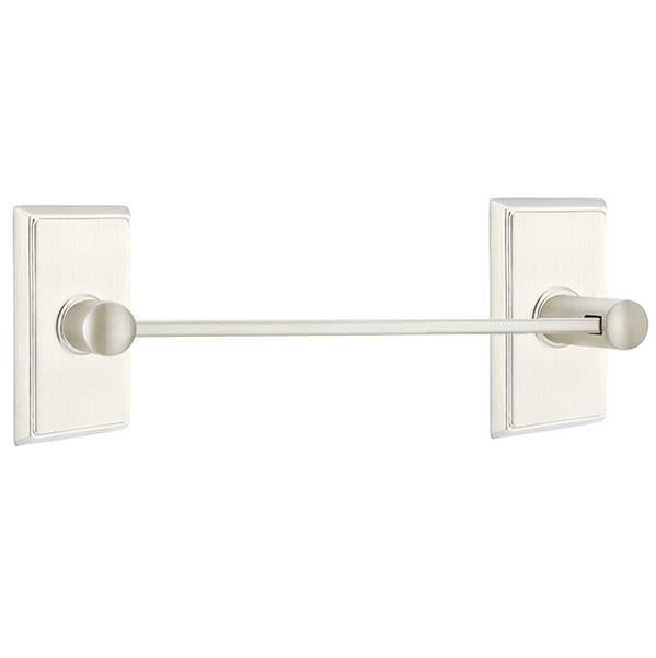 Emtek - Brass Modern Towel Bar, 12 Inch