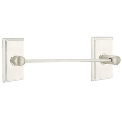 Emtek - Brass Modern Towel Bar, 12 Inch