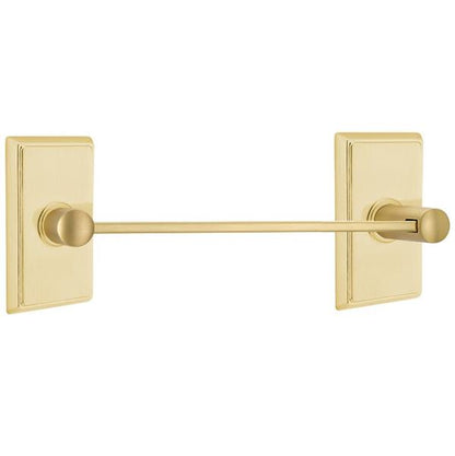 Emtek - Brass Modern Towel Bar, 12 Inch
