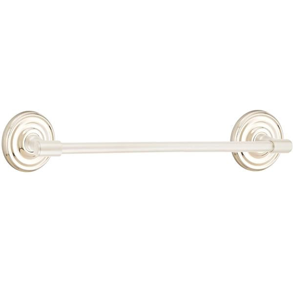 Emtek - Transitional Brass Towel Bar, 30 Inch