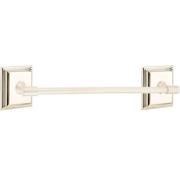 Emtek - Transitional Brass Towel Bar, 30 Inch
