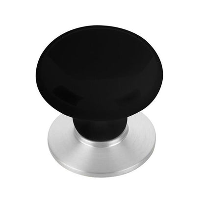 Emtek - Porcelain Cabinet Knob, Ebony, 1-3/8 Inch