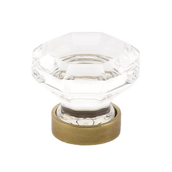 Emtek - Old Town Glass Cabinet Knob, 1 Inch