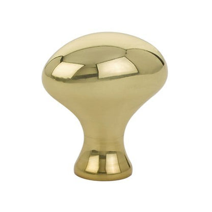 Emtek - Cabinet Knob, Brass Egg, 1-1/4 Inch