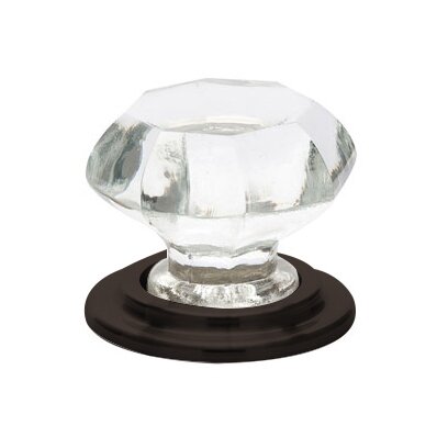Emtek - Old Town Glass Wardrobe Knob, 1-3/4 Inch