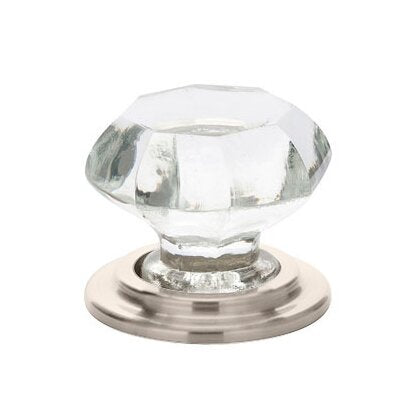 Emtek - Old Town Glass Wardrobe Knob, 1-3/4 Inch