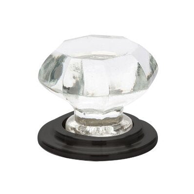 Emtek - Old Town Glass Wardrobe Knob, 1-3/4 Inch