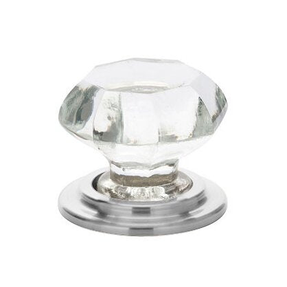 Emtek - Old Town Glass Wardrobe Knob, 1-3/4 Inch