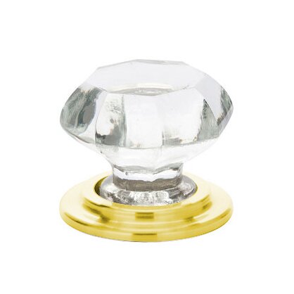 Emtek - Old Town Glass Wardrobe Knob, 1-3/4 Inch