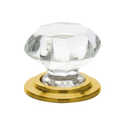 Emtek - Old Town Glass Wardrobe Knob, 1-3/4 Inch