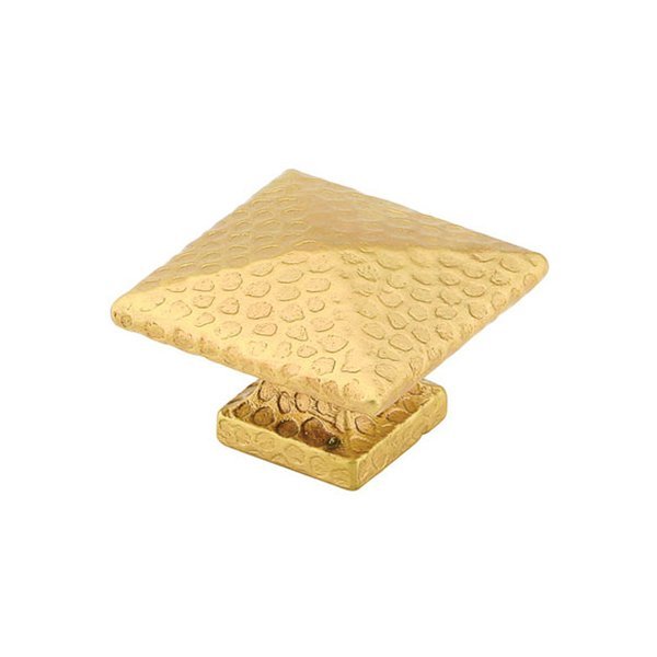 Emtek - Arts & Crafts Square Dimpled Knob, 1-1/4 Inch