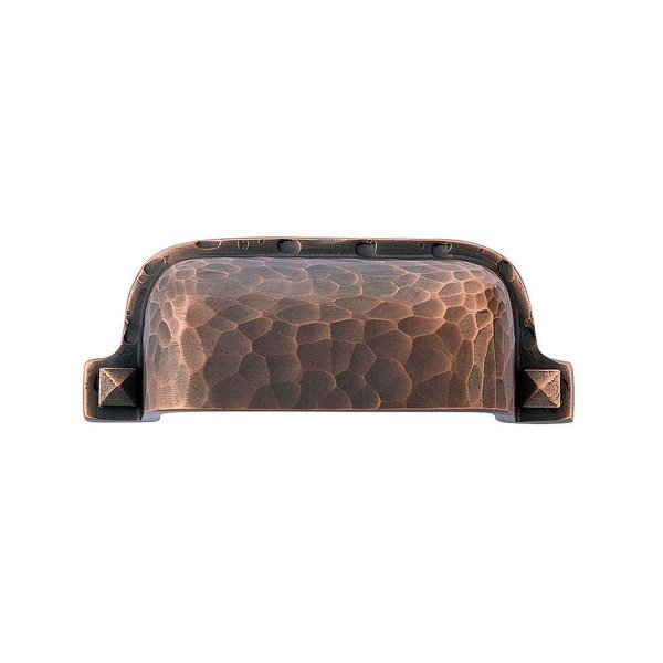 Emtek - Hammered Bin Pull, 3 Inch C-C