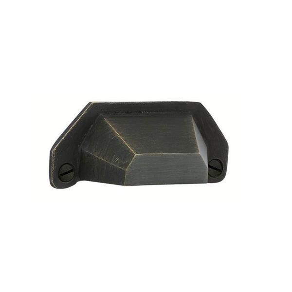 Emtek - Sandcast Bronze Bin Pull, 4 Inch C-C