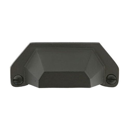 Emtek - Sandcast Bronze Bin Pull, 3 Inch C-C