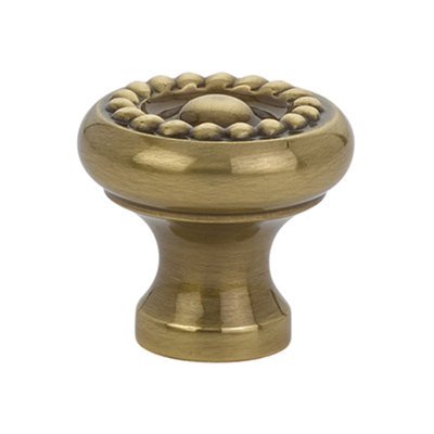 Emtek - Cabinet Knob, Brass Rope, 1 Inch