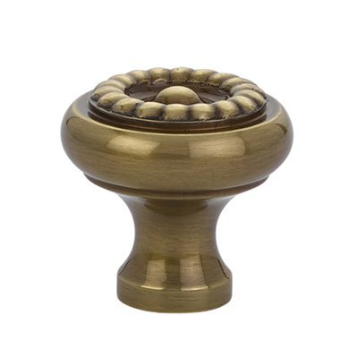 Emtek - Cabinet Knob, Brass Rope, 1-1/4 Inch