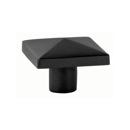 Emtek - Sandcast Bronze Square Knob, 1-5/8 Inch